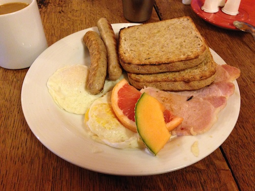 Home made platter at Bohemian Cafe in Kelowna